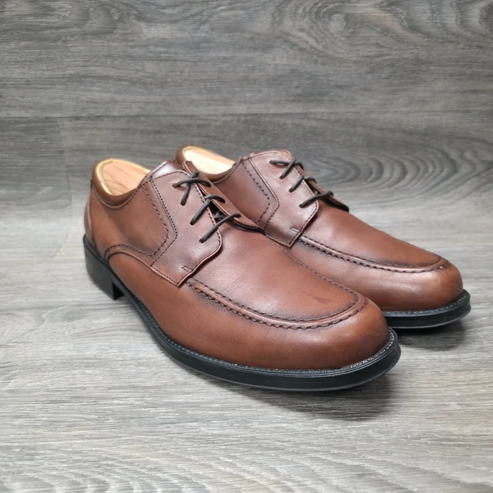 Ralph Lauren Chaps Dress Shoes Mens‎ 10.5M Brown Oxford Leather Old Money Preppy